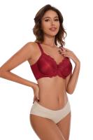 sujetadores con aros para mujer, minimizador Floral de encaje, cobertura completa, sin relleno, sin forro, soporte cómodo para el día a día - details 5
