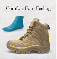 Botas de combate militares tácticas de alta calidad para hombre, zapatos de trabajo de cuero genuino del Ejército de EE. UU., caza, senderismo, Camping y montañismo - details 7