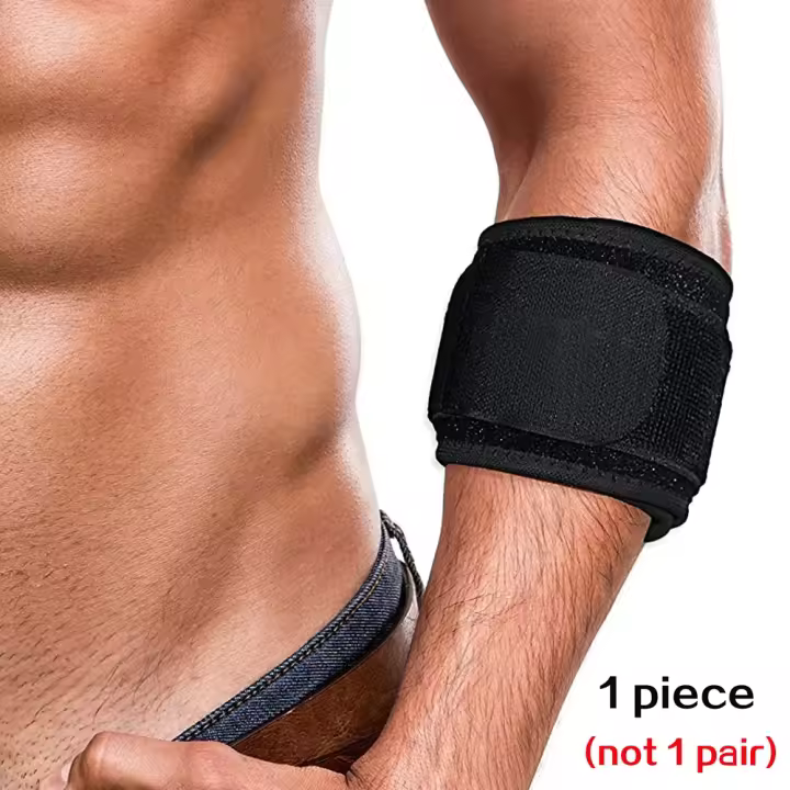 Almohadillas protectoras de codo de tenis ajustables, correa de golfista profesional, síndrome de dolor Lateral, epicondilitis, nuevo, 1 unidad - 1