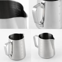 Tazas de leche de flores extraíbles, taza de café de acero inoxidable con asa, jarra de café con leche antiquemaduras, 350/600/1000ml, nuevas - details 5