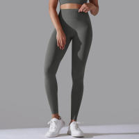 Hamidou-pantalones de Yoga sin costuras para mujer, ropa deportiva de Fitness, Leggings de cintura alta, pantalones de ejercicio para correr, 11 colores - details 42