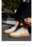Xiaobai zapatos de hombre 2025 nueva superficie de cuero de verano deportes suela suave transpirable No. 1 zapatos de junta casual zapatos de cuero de los hombres. - details 11