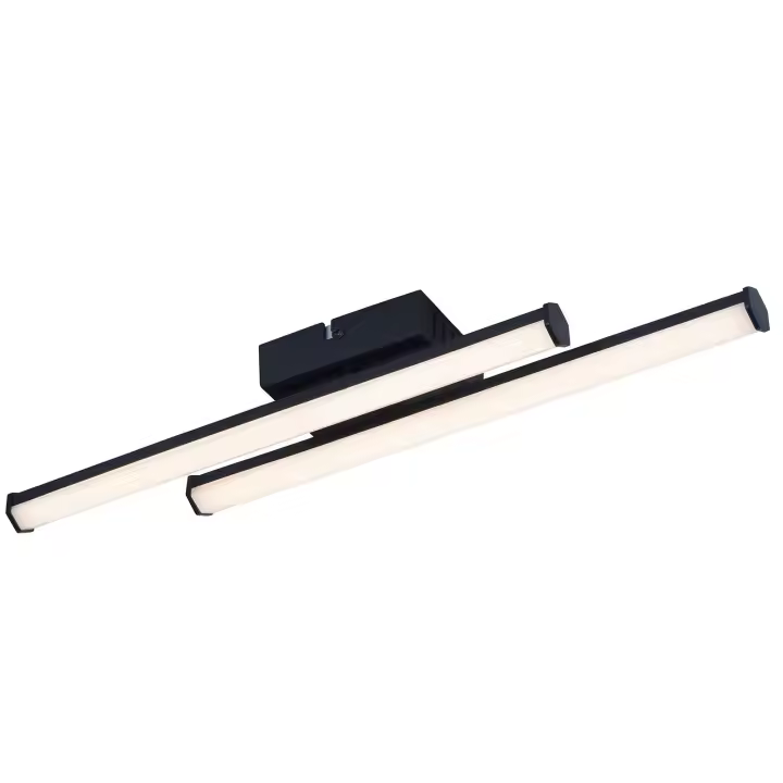 CBJKTX Aplique de pared LED lámpara de pared interior 12W 1200LM Mordern LED blanco cálido 3000K negro para - 1