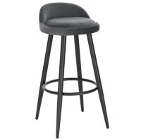 Taburete de Terciopelo Silla de Barra de Cocina con Resalto Mueble de Barra de Alta Comodidad - details 1