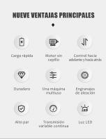 Kamolee-llave eléctrica sin escobillas, inalámbrica, 1800 N.m, batería y cargador incluidos, Compatible con batería Makita de 18V - details 1