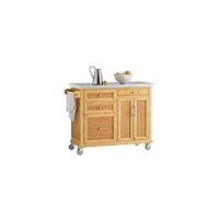 Carro de cocina multifuncional con 2 cajones y 2 estantes Gran encimera Ideal para bar y comedor - details 27