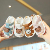Sandalias de Suela Suave Antideslizantes para Bebés de 0-2 Años Zapatos de Cabeza de Dibujos Animados para Niños y Niñas - details 0