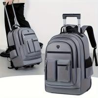 1 mochila de viaje multifuncional con asa telescópica, gran capacidad - details 0