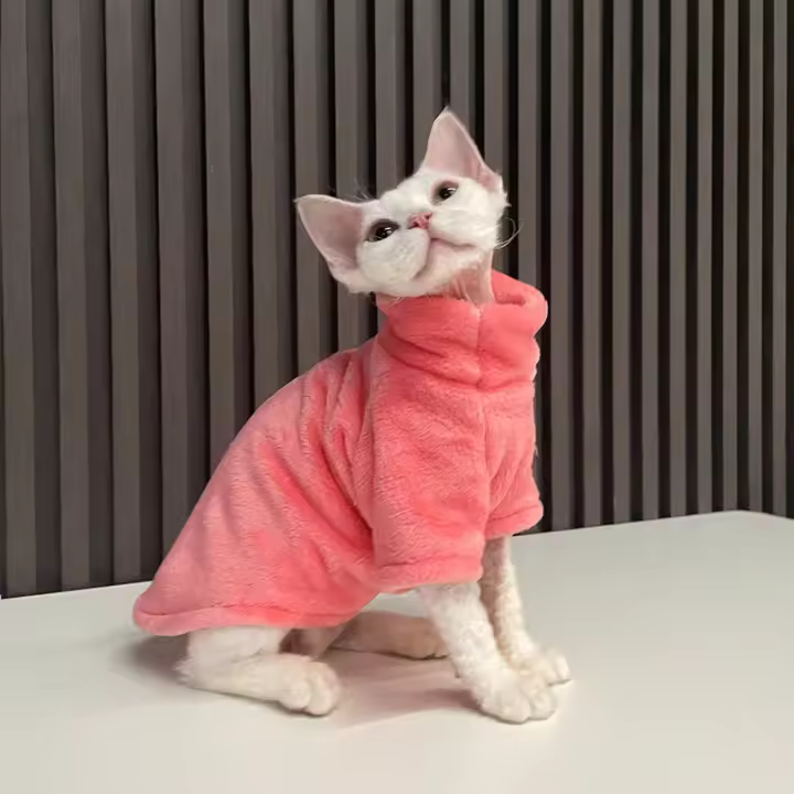 Ropa de moda para gatos, ropa para gatitos, sudadera con capucha para perros, ropa para gatos Sphynx, monos para mascotas - 1