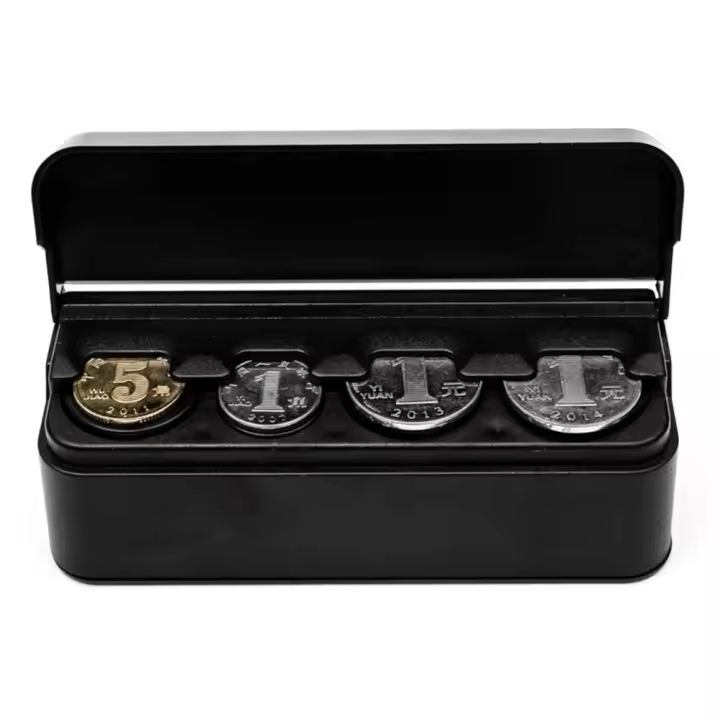 Estuche suelto para cambiar dinero, monedero pequeño, hucha, soporte para cápsulas, caja de recolección, estuches de plástico, almacenamiento de monedas - 1