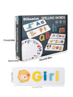 Alfabeto Inglés de madera, juguetes educativos de aprendizaje de palabras de ortografía para niños, juegos de rompecabezas - details 8