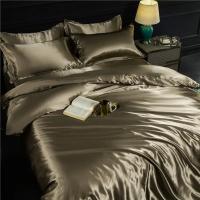 Sábana de Terciopelo de Lujo Emulación Cubierta de Edredón de Gran Tamaño Manta de Color Sólido de Alta Calidad para Cama Doble Queen y King - details 11