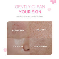 Sakura Gentle Soap Cleanser Control profundo del aceite Reducción de poros Pimienta negra Hidratación de la piel facial - details 1