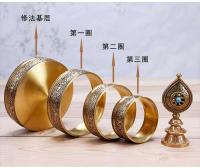 Cobre tallado a mano salón de Buda siete tesoros placa Manzha artesanía de Nepal Manchara oferta especial - details 9