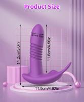 Vibrador de Aguja de Telescópico Giratorio Control Remoto Estimulador de Clítoris y Punto G - details 1