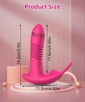 Vibrador giratorio de empuje con Bluetooth para mujer, consolador telescópico con aplicación, Control remoto, masaje de punto G, estimulador de clítoris, Juguetes sexuales - details 2
