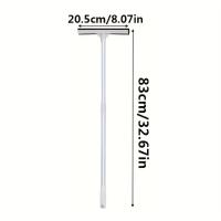 Limpiador de ventanas de escurridor 2 en 1, cepillo de limpieza de postes retráctiles, herramienta de limpieza de escurridor de vidrio para puerta de vidrio de ducha de coche, 1 ud. - details 0