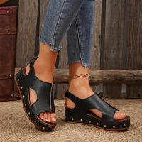 Sandalias de cuña de verano para mujer, zapatos de moda - details 10