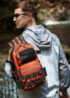 Mochila táctica para señuelos de pesca con soportes para caña, accesorios para cajas de peces grandes, para acampar al aire libre, senderismo, caza, bolso de hombro de viaje - details 8