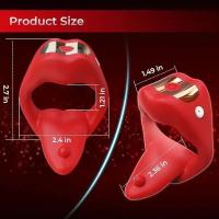 APP Vibrador Lengua Retraso Ejaculación Anillo Juguetes Sexuales para Hombres Anillo de pareja - details 6