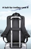 Mochila multifuncional para portátil de 15,6 pulgadas, mochila de viaje de negocios, impermeable, negra, para estudiantes, bandolera para hombre, portátil, bolsa para ordenador - details 15