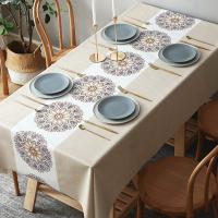 4/6/8 Seater Waterproof Table Cloth Cover Dining Table PVC Rectangular Mantel/Mantle Decor Aesthetic - details 5
