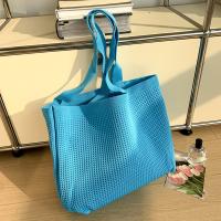 Bolso tejido hueco informal de gran capacidad, bolso de mano tejido para playa, bolso de mano de estilo perezoso, bolso trenzado para axila para mujer y niña - details 4