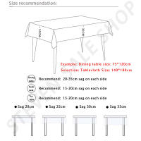 Mantel impermeable de PVC para mesa, cubierta de plástico a prueba de aceite para comedor de cocina, 6 asientos, a prueba de polvo - details 4