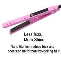 Plancha de pelo de hierro plano de titanio, rizador con pantalla LCD Digital, temperatura ajustable, planchas para el cabello lisseur - details 4