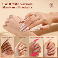 NAILWIND-Juego de manicura para extensión de uñas, herramienta de Arte de uñas postizas a presión, pegamento para uñas de cubierta semicompleta, puntas acrílicas - details 44