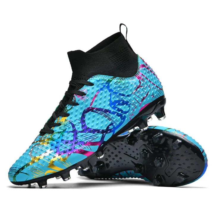 Zapatos de Fútbol AG Picos de Alta parte Superior de la Juventud de Entrenamiento de los Niños Adulto Profesional - 1