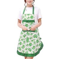 Ral de cocina con bolsillos y cinturón ajustable, delantal impermeable con pechera para mujer, delantal de cocina de mujer - details 4