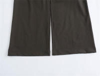Mono de pierna ancha para mujer, color sólido, correas con cremallera lateral, monos de moda para mujer. - details 5
