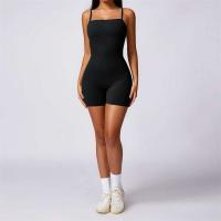 Conjunto de yoga corto sin espalda para mujer, ropa deportiva de una pieza, Tre de Fiers, traje de entrenamiento de verano - details 5