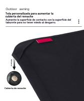 Silla plegable camping Portátil inoxidable Pesca al aire libre acero camping - details 12