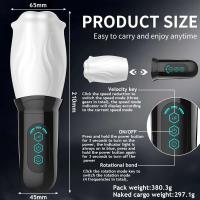 Entrenador de Placer Rotativo Automático Vibrador Oral Real para Hombres Copa de Espiral de Moción - details 10