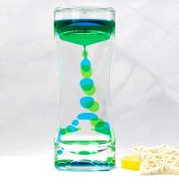 Temporizador de movimiento Paquete de reloj de arena colorido Burbuja líquida Fidget Ansiedad sensorial Autismo Actividad para niños Calma Relajarse - details 3