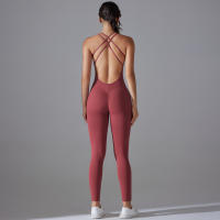 Hamidou-body de Yoga elástico, ropa de gimnasio, ropa deportiva de realce, mono de entrenamiento sin espalda, conjunto de Yoga de alta elasticidad para gimnasio - details 27