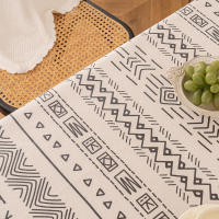 Mantel bohemio vintage con borlas, impermeable, antimanchas, de algodón y lino para protección de mesa de patio al aire libre sin arrugas. - details 19
