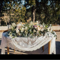Mantel de Mesa de Encaje Blanco Floral 14x118 Pulgadas Ideal para Despedida de Soltera y Decoración de Boda Rústica - details 2