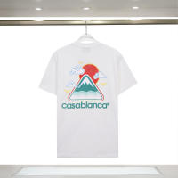 Camiseta Deportiva de Algodón Puro para Hombres Cuello Redondo, Estampado de Logotipo Delantero, Estilo Casual para el Verano - details 1