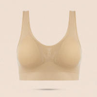 Sports bra women solid color fitness top gym yoga athletic tight workout soft brassiere padded - details 2