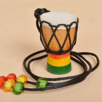 Collares de instrumentos de 5 piezas, Mini colgante de tambor Djembe, collar de madera de Tambor Africano, tambores y percusión - details 6