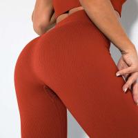 Pantalones cortos deportivos de punto sin costuras, informales, de cintura alta, Push Up, para ciclismo, correr, ajustados, levantamiento de cadera, Yoga, ropa deportiva - details 12