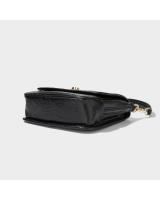 Bolso de mensajero de un hombro, nuevo bolso de axila para mujer, bolso de cuero suave blanco y negro. - details 8