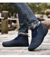 Zapatillas de esquí impermeables para hombre y mujer de color sólido cálidas para invierno con forro de piel - details 7