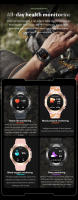 Reloj inteligente KC82, dispositivo con asistente de voz, Modo deportivo, brújula, función GPS, modo de ahorro de energía, pantalla brillante de muñeca abatible, novedad de 2024 - details 11