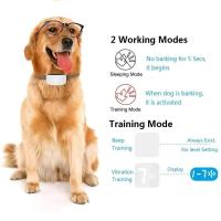 Perros de entrenamiento antiladridos IP67, pitido de vibración de descarga eléctrica, Collar automático antiladridos para perros, accesorios recargables para perros - details 0