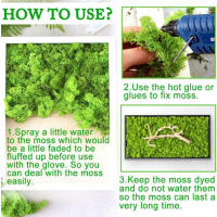 Plantas verdes artificiales de vida eterna, hierba de musgo, decoración de jardín de casa, Mini paisaje, flor falsa, regalos de manualidades DIY, 50g, nuevo - details 8