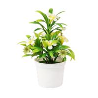 Plantas artificiales en maceta Multicolor Morning Glory, simulación Natural de plástico, accesorios para fotos en maceta, bonsái de imitación elegante - details 14